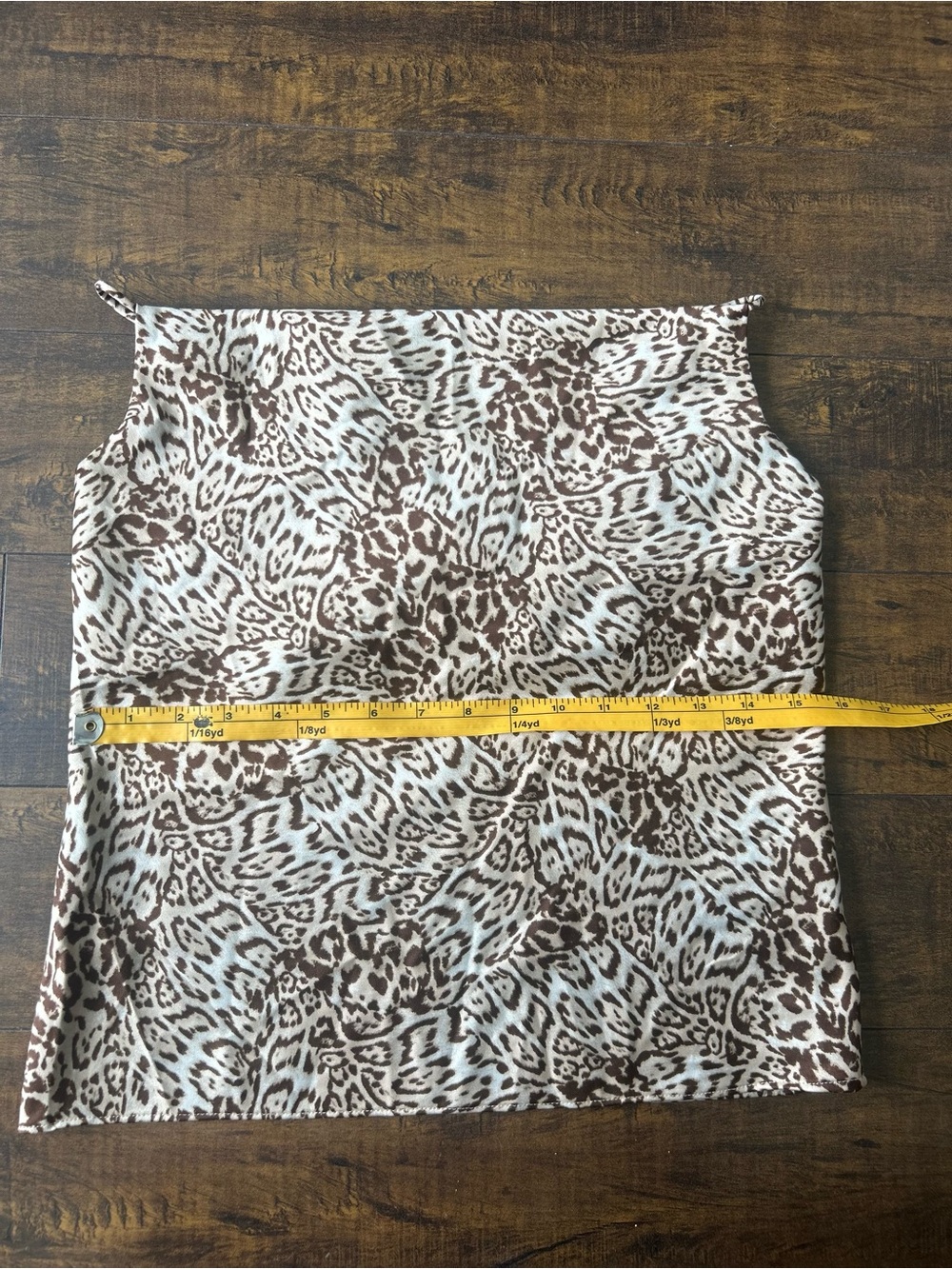 Dynamite Leopard Print Cami in Brown and Cream - Picture 4 of 5
